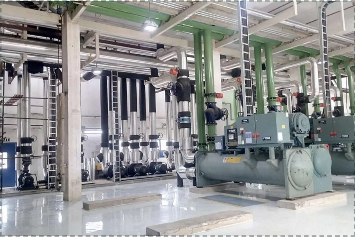 HVAC chiller plant room