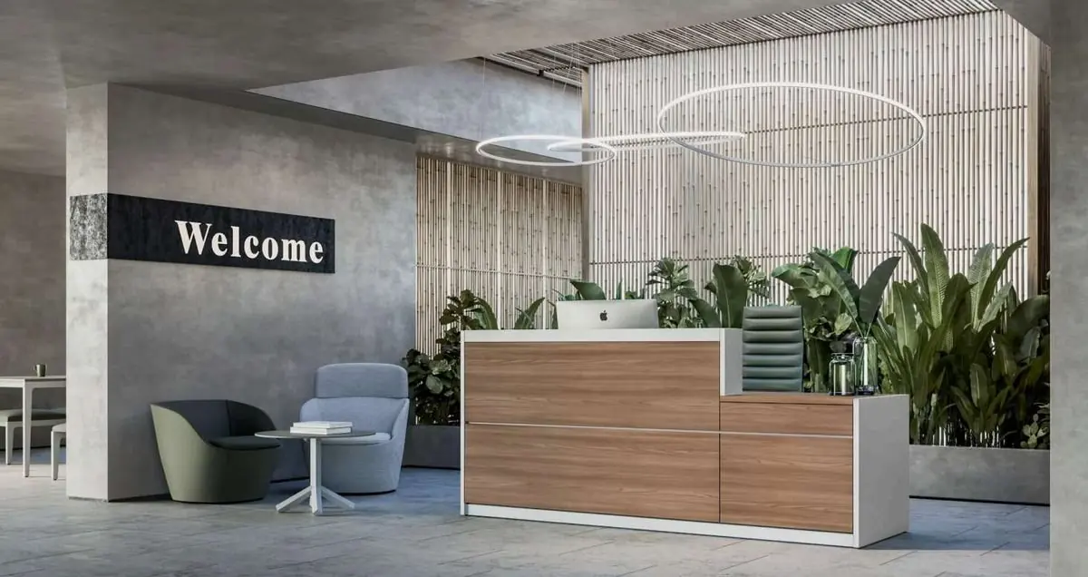 Reception counter